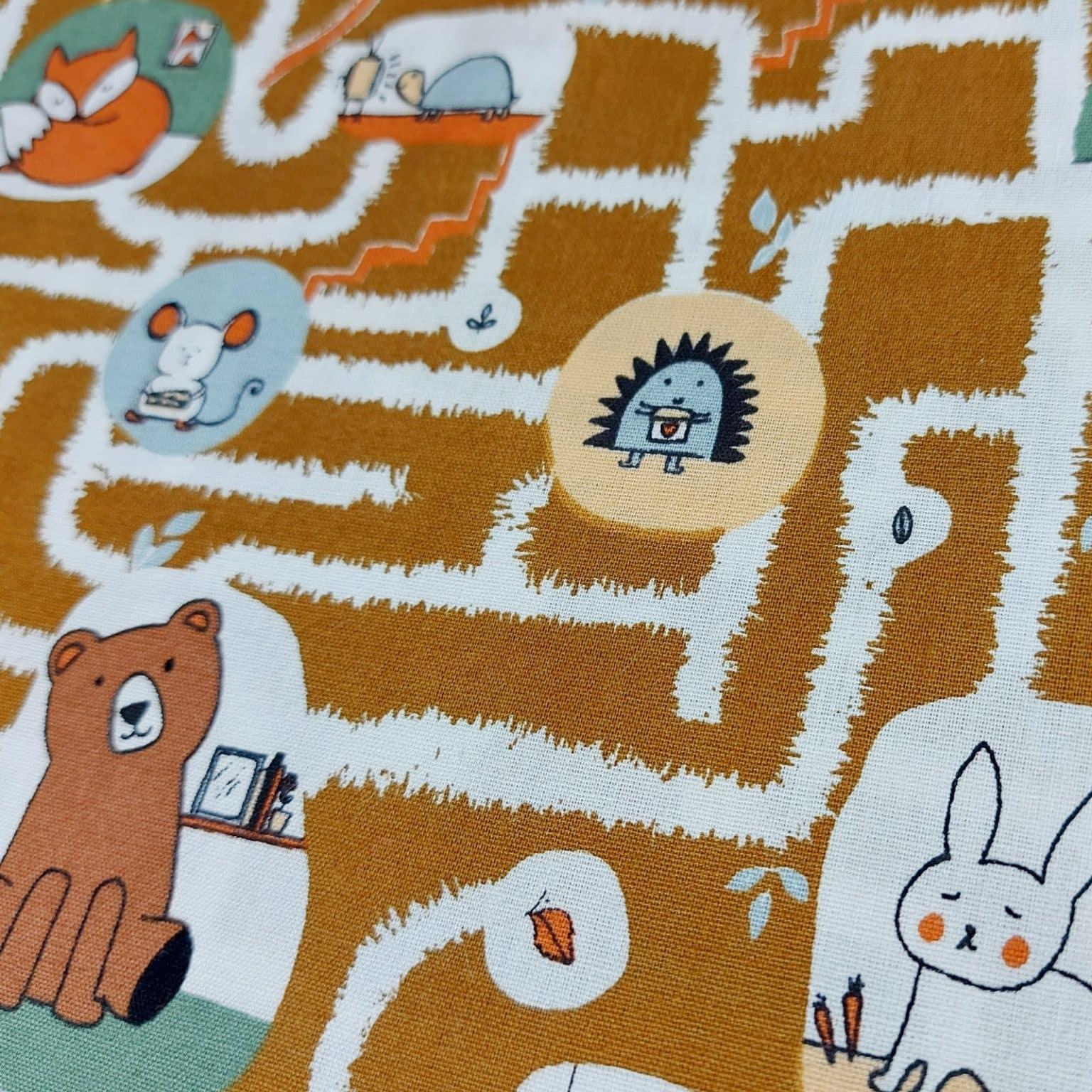 Animals Underground Cotton Fabric | More Sewing