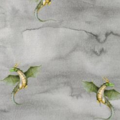 Dragons cotton jersey fabric | More Sewing