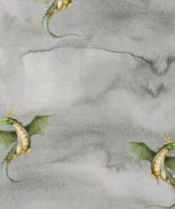 Dragons cotton jersey fabric | More Sewing