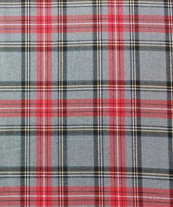 grey tartan check fabric | More Sewing
