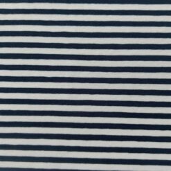 Yarn Dyed Blue Fabric | Navy Stripe Jersey | More Sewing