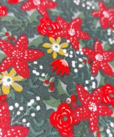 christmas poinsettia fabric at More Sewing