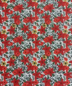christmas poinsettias white | more sewing