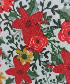 christmas poinsettia fabric at More Sewing