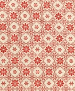 Cotton Fabric - Christmas Paper Cut Snowflake - 135cm Wide | More Sewing