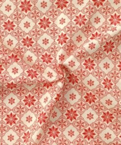 Cotton Fabric - Christmas Paper Cut Snowflake - 135cm Wide 4