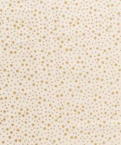 Cotton Fabric - Christmas Stars on Cream - 135cm Wide | More Sewing
