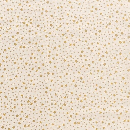 Cotton Fabric - Christmas Stars on Cream - 135cm Wide | More Sewing