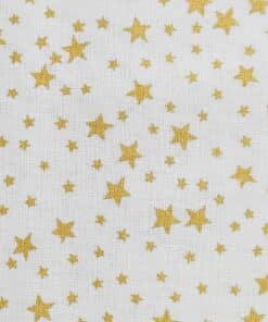 Cotton Fabric - Christmas Stars on Cream - 135cm Wide