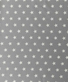 Stars on Grey Cotton Fabric | More Sewing