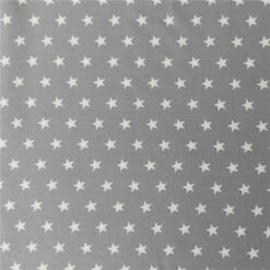 Stars on Grey Cotton Fabric | More Sewing
