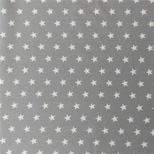 Stars on Grey Cotton Fabric | More Sewing