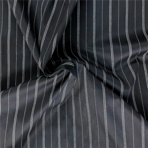 White Stripe on Black Cotton | More Sewing
