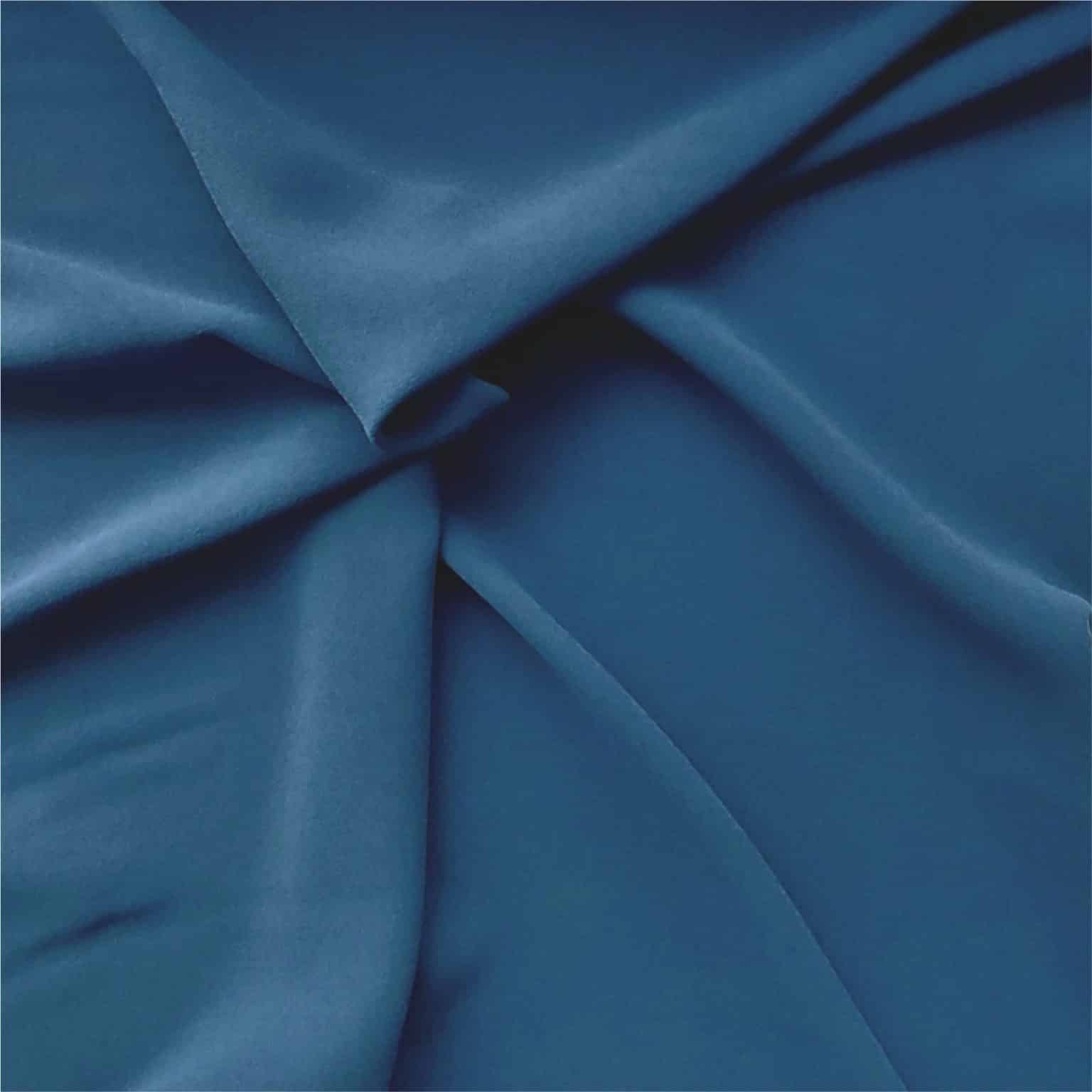 Blue Triple Crepe Fabric at More Sewing