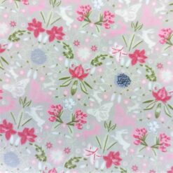 bunny pattern pima cotton dress fabric