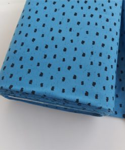 italian dots on blue cotton jersey | More Sewing