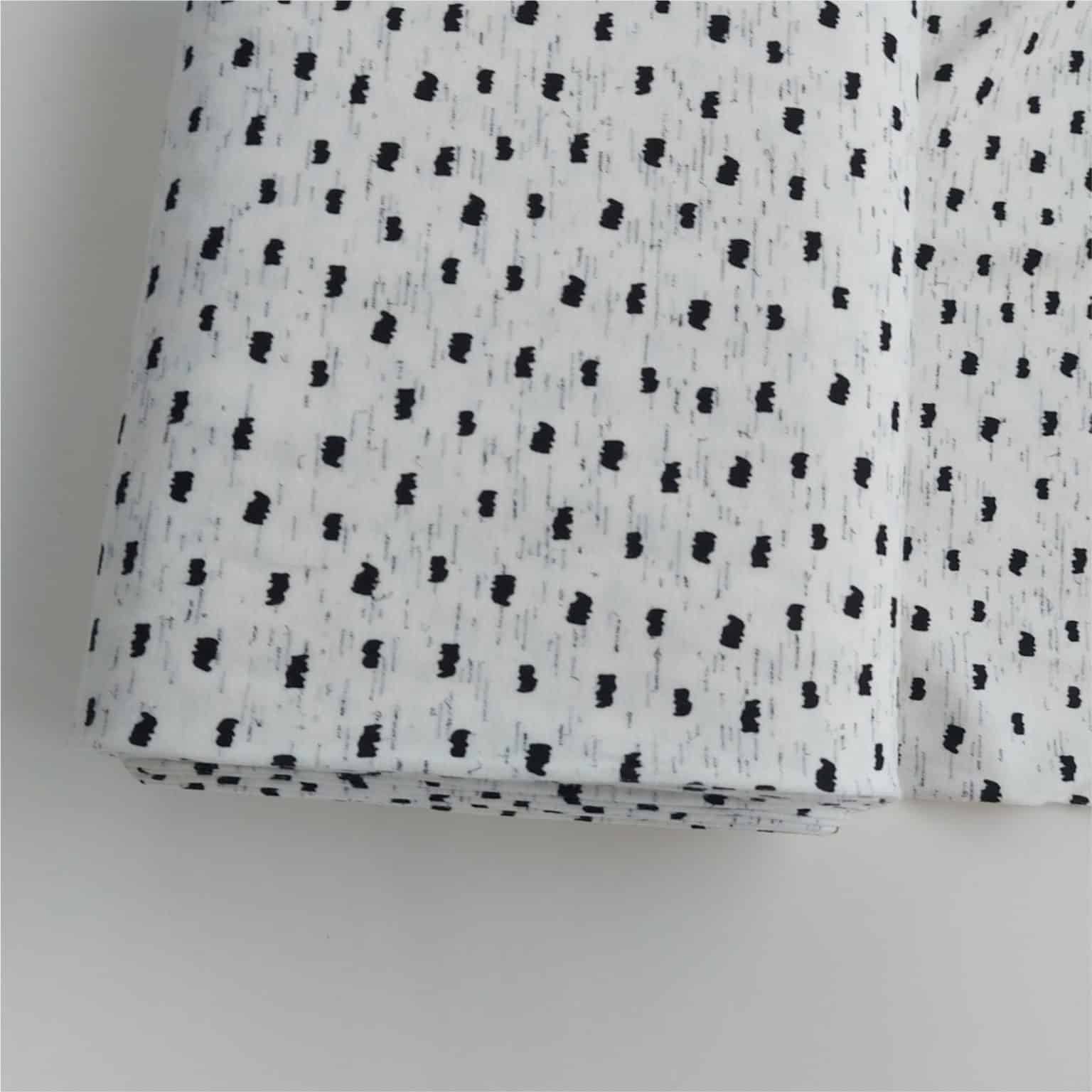 Italian dots on ecru cotton jersey | More Sewing