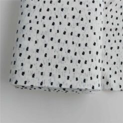 Italian dots on ecru cotton jersey | More Sewing
