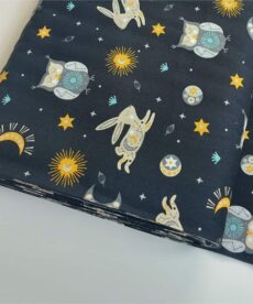 Dreamy Owl & Rabbit Brushed Poplin | More Sewing