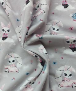 Rabbit on the Moon Jersey Fabric at More Sewing