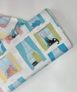 Relaxing Cats Cotton Fabric | More Sewing