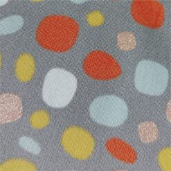 Glitter spots grey poplin cotton fabric at More Sewing