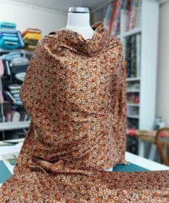 Jacquard Floral Rust Dressmaking Fabric at More Sewing