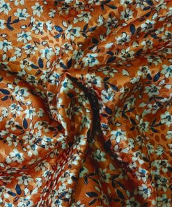 Stain Jacquard Flowers on Rust | Mote Sewing