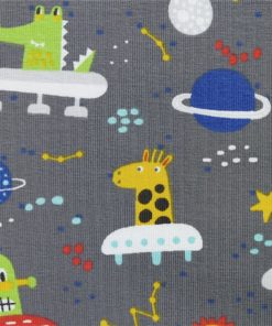 Aliens cotton jersey at More Sewing