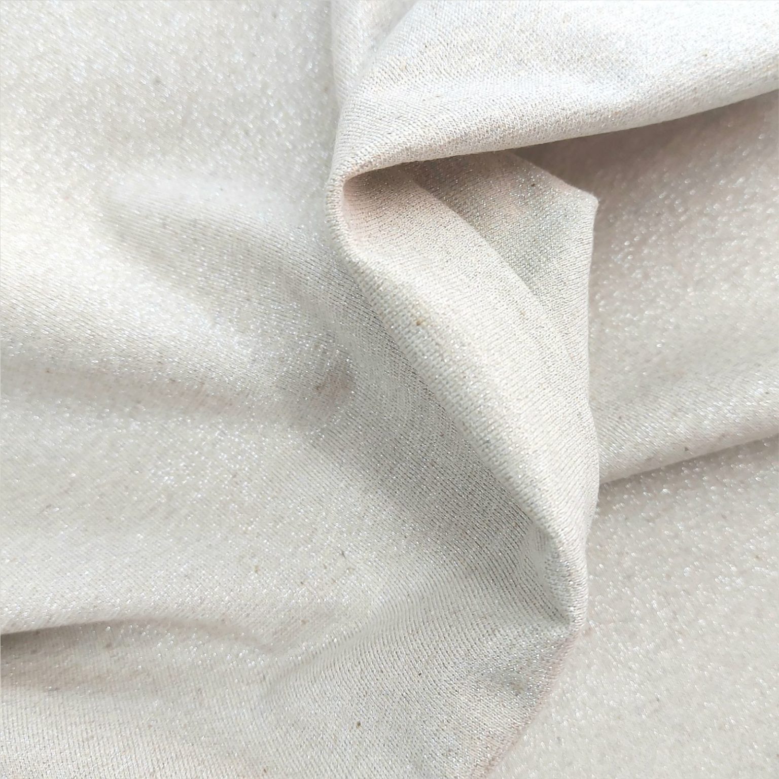 linen jersey lurex fabric at More Sewing