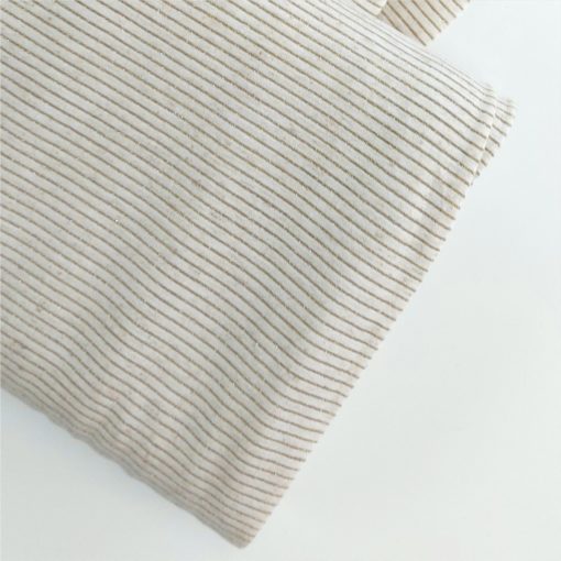 Linen lurex stripe fabric | More Sewing