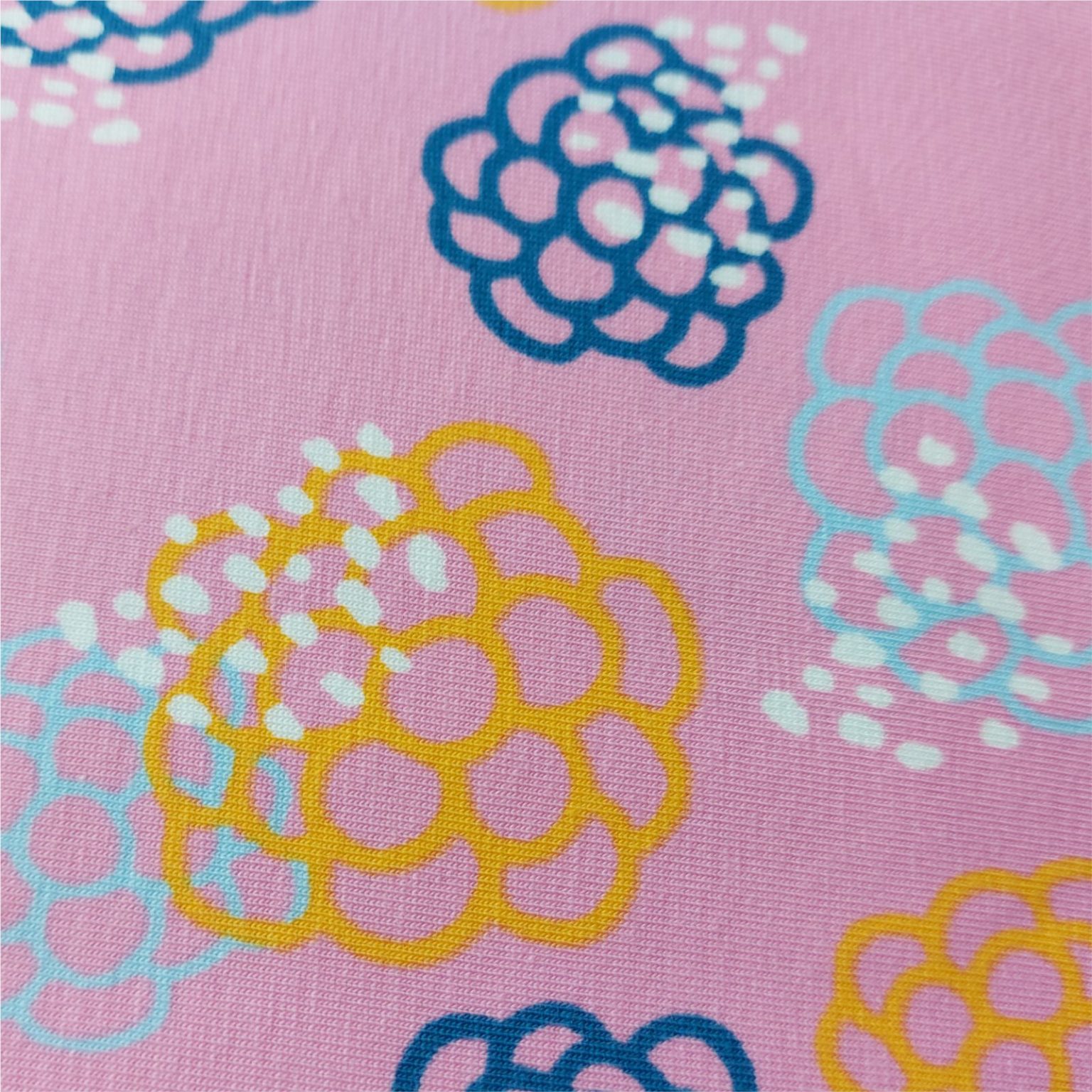 pink organic jersey fabric at More Sewing