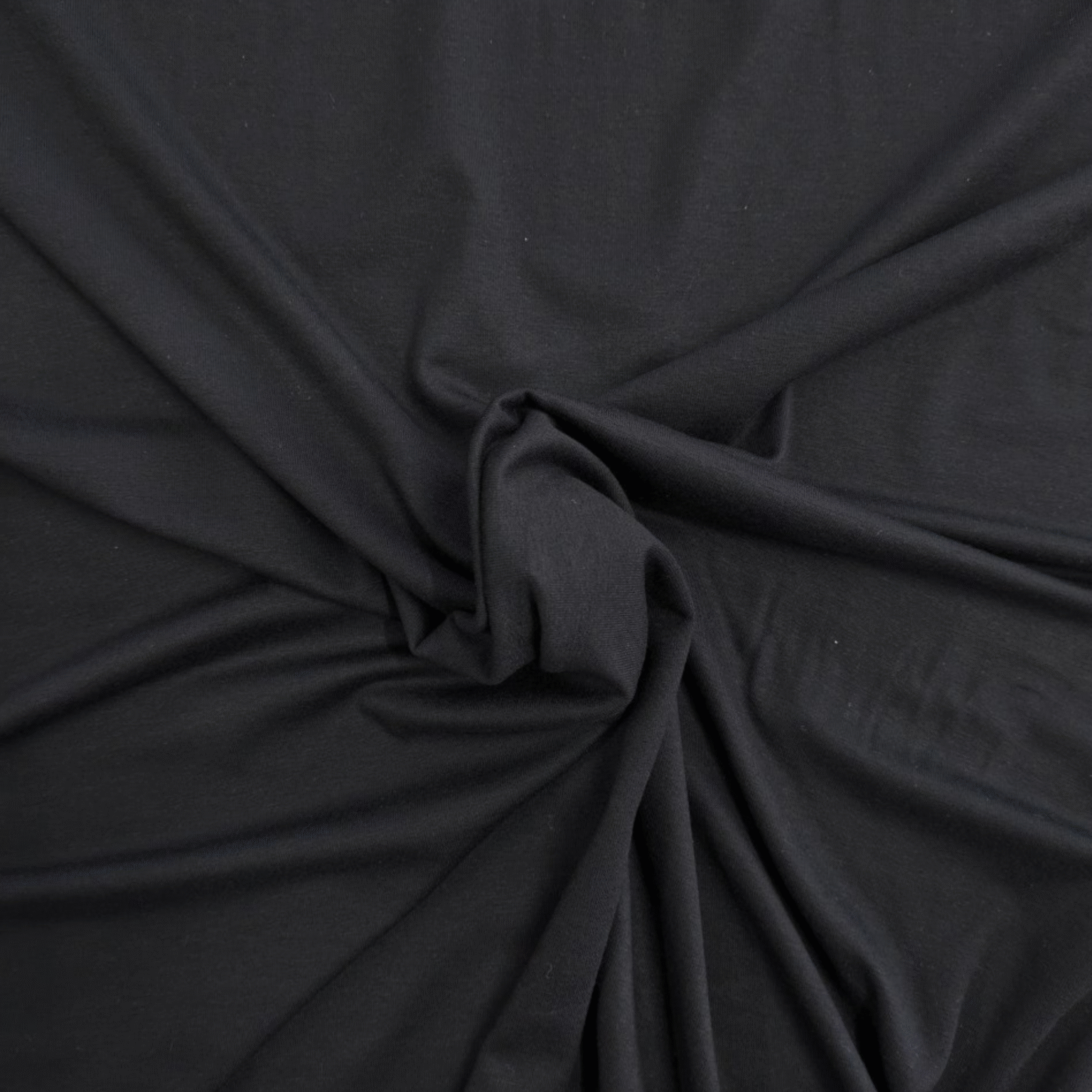 Viscose Jersey Fabric Plain Black 150cm Wide