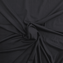 Viscose Jersey Fabric Plain Black 150cm Wide