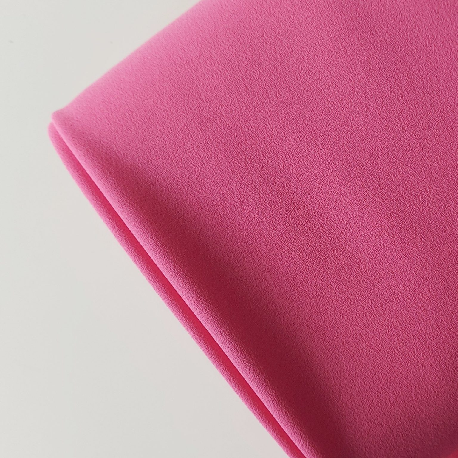 Bright Pink Tripe Crepe Fabric | More Sewing