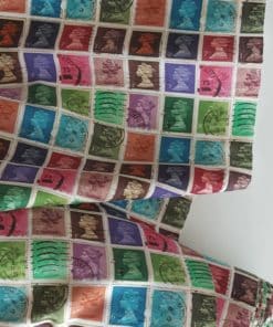 stamps cotton fabric | More Sewing