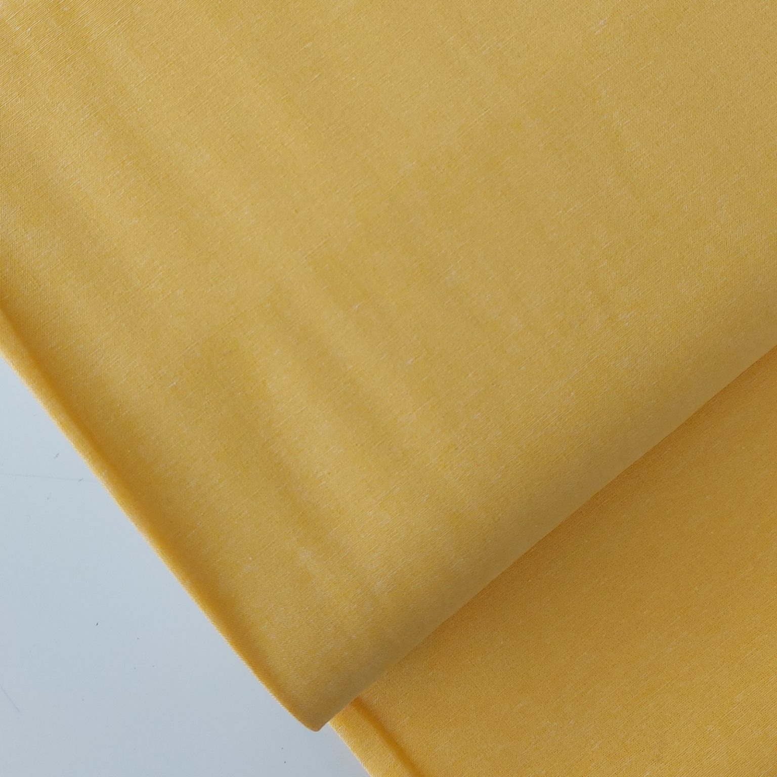 Yellow cotton chambray fabric