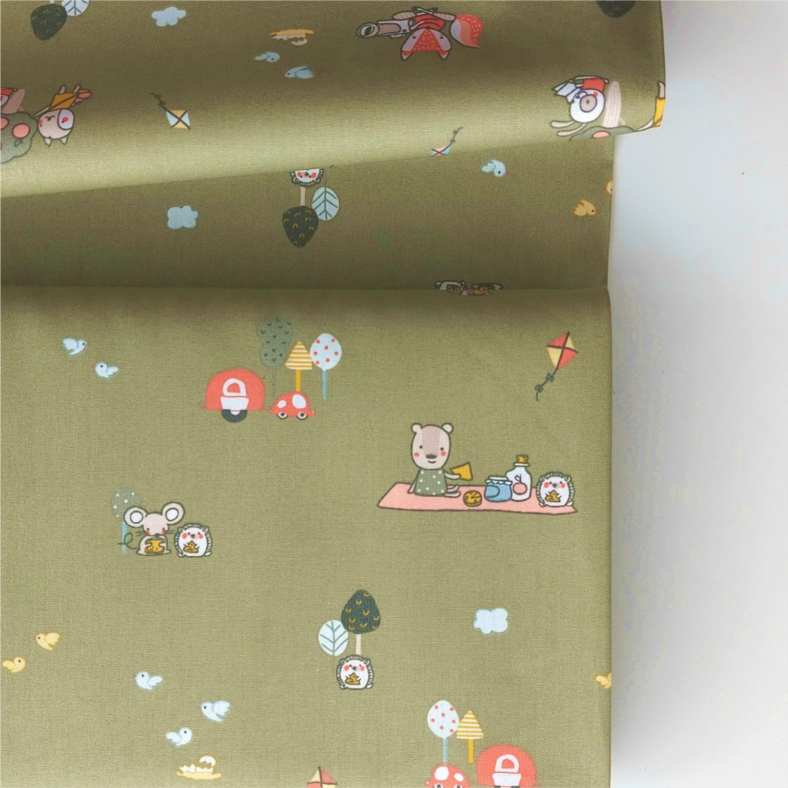 picnic time organic cotton fabric | More Sewing