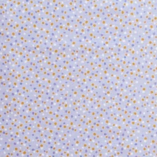 Cotton Poplin Fabric – Small Dots – Blue – 145cm Wide