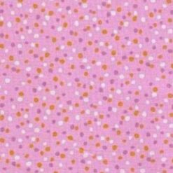 Cotton Poplin Fabric - Small Dots - Pink - 145cm Wide