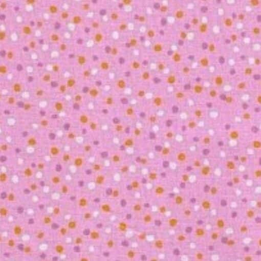 Cotton Poplin Fabric - Small Dots - Pink - 145cm Wide