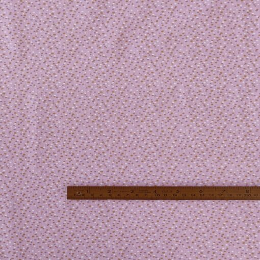 Cotton Poplin Fabric - Dots & Spots On Lilac - 145cm Wide 3