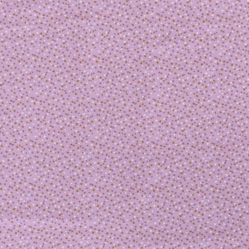 Cotton Poplin Fabric - Dots & Spots On Lilac - 145cm Wide 2