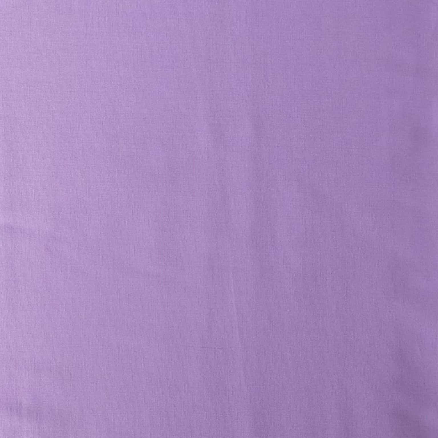 Cotton Poplin Fabric - Plain Lilac - 145cm Wide