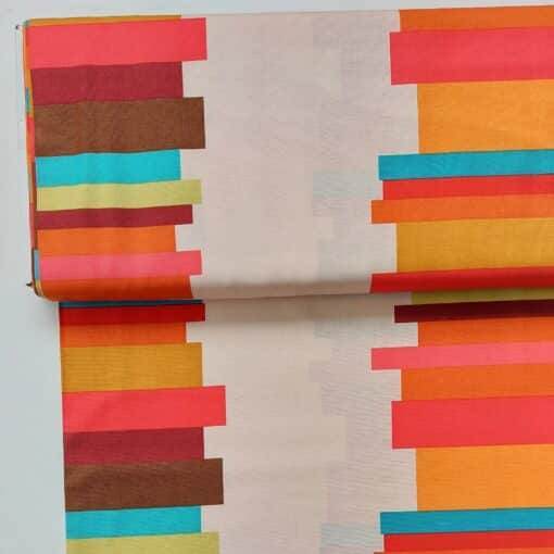 block stripe cotton fabric | More Sewing
