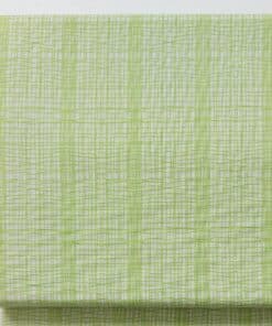 green stitch check cotton fabric | More Sewing