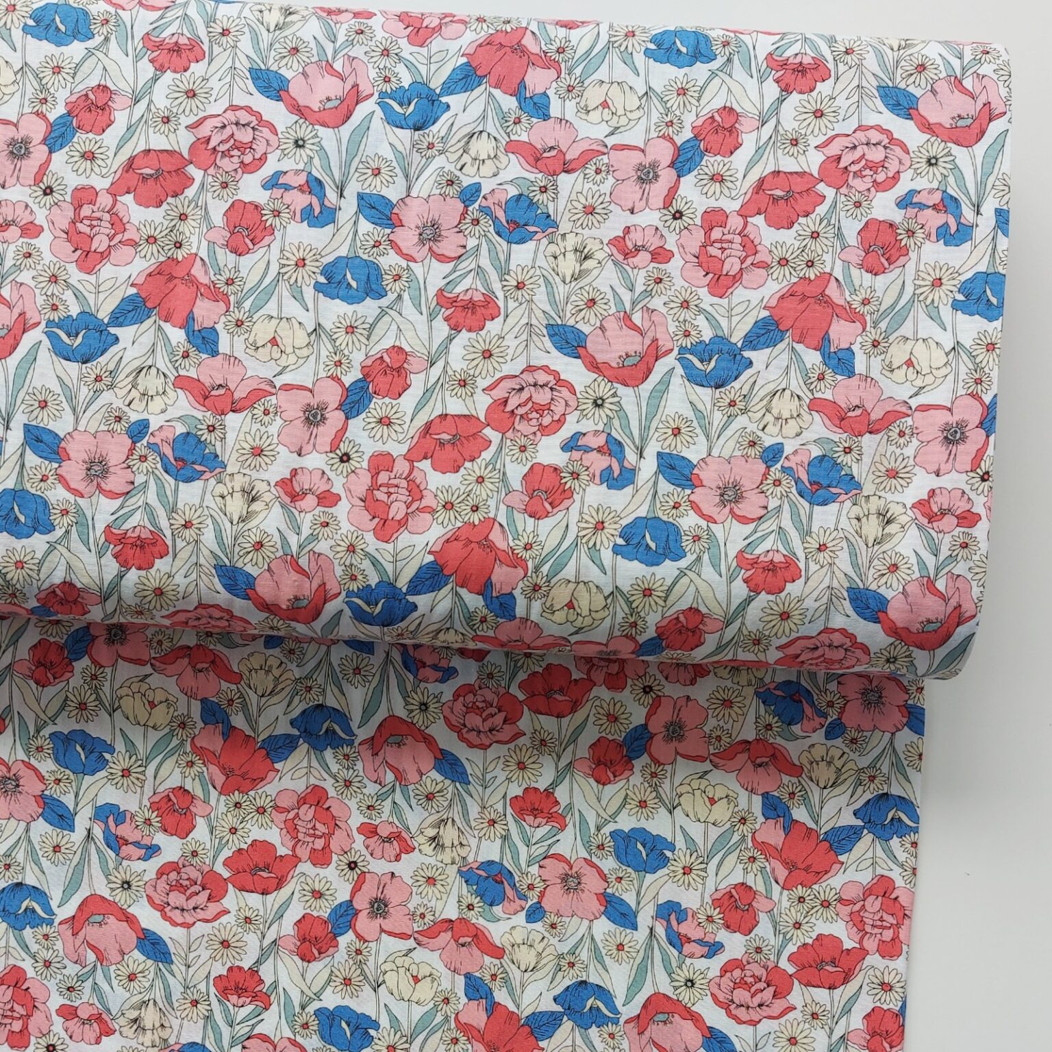 Pink Poppy cotton fabric | More Sewing