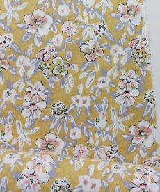 Ochre Garden cotton poplin fabric | More Sewing