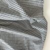 black cotton gingham fabric | More Sewing