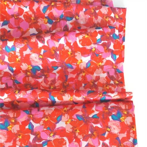 bright floral pima cotton lawn fabric | More Sewing